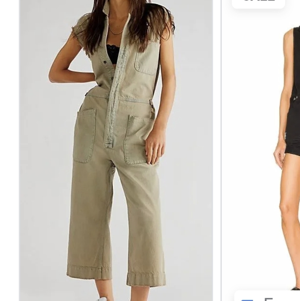 Nwt one teaspoon safari overall in stone sz med